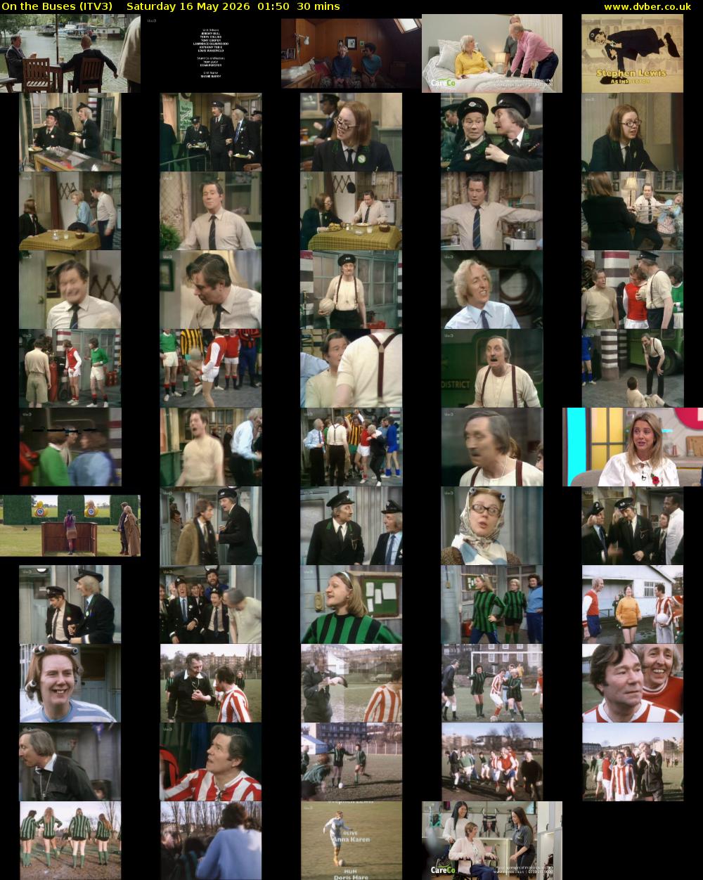 On the Buses (ITV3) Saturday 16 May 2026 01:50 - 02:20