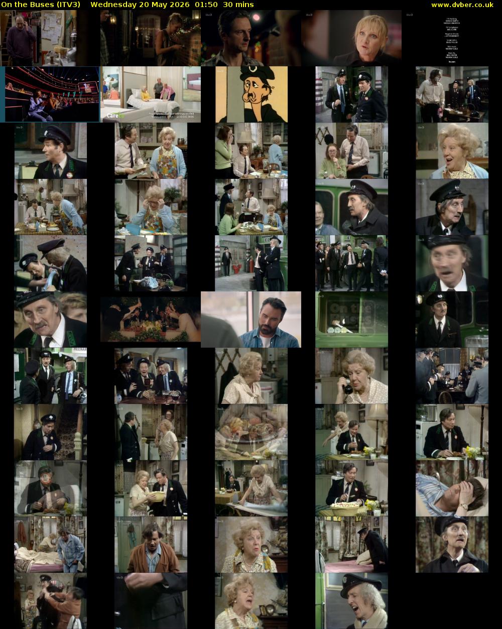 On the Buses (ITV3) Wednesday 20 May 2026 01:50 - 02:20