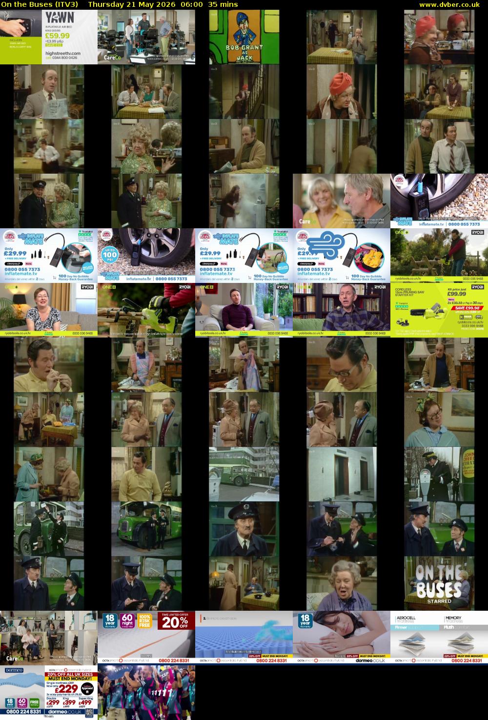 On the Buses (ITV3) Thursday 21 May 2026 06:00 - 06:35