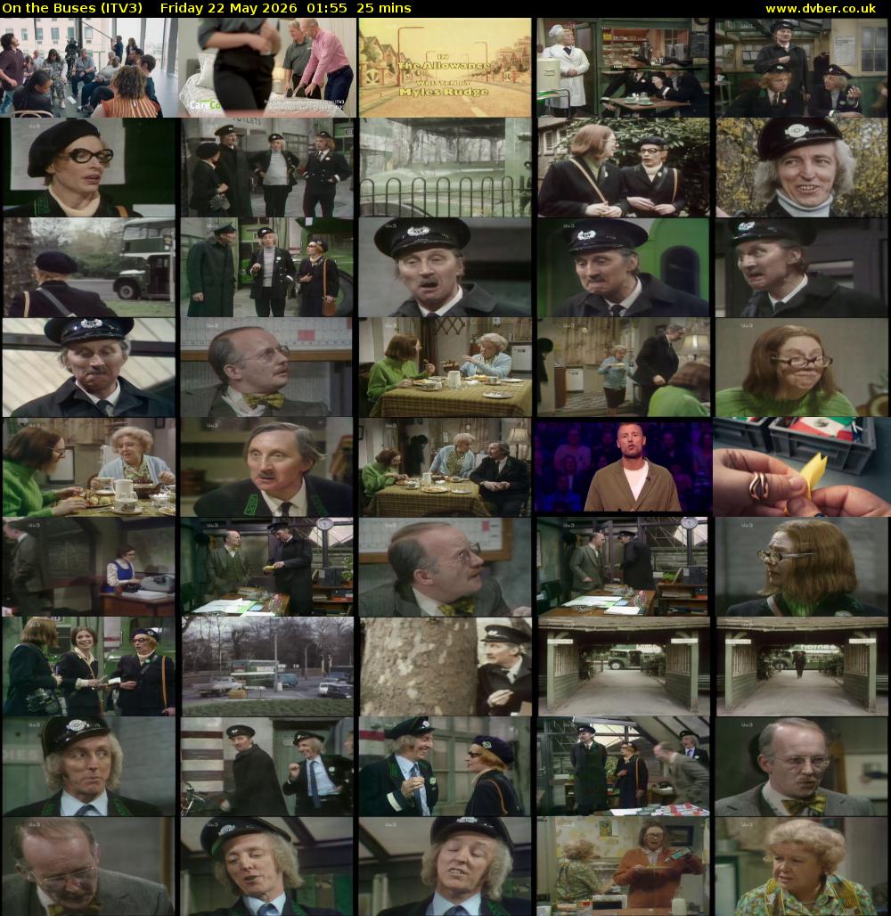 On the Buses (ITV3) Friday 22 May 2026 01:55 - 02:20