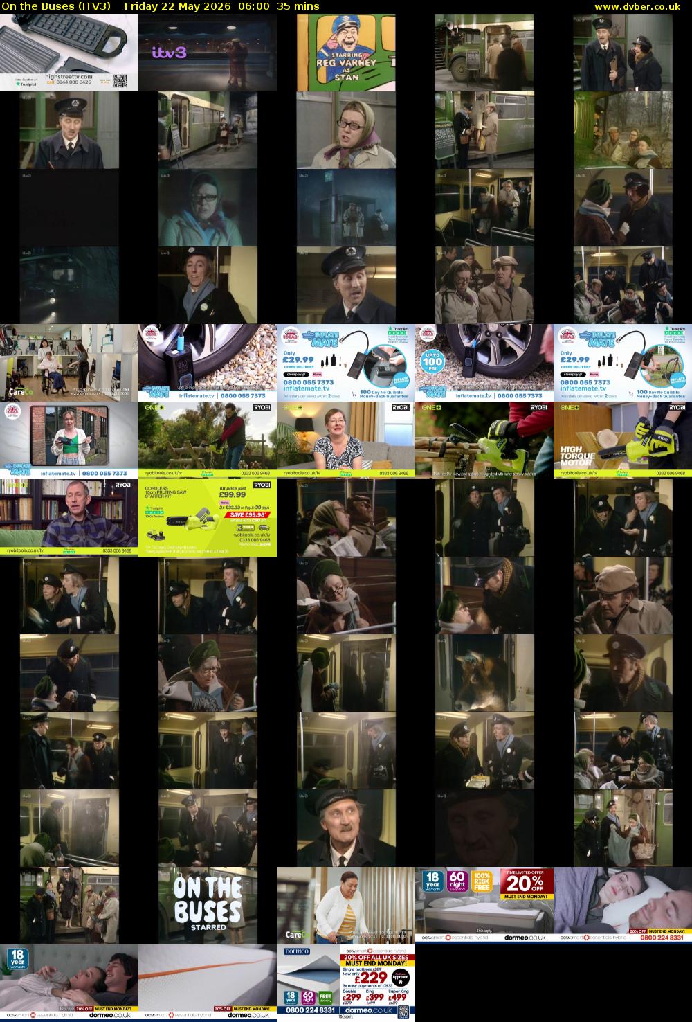 On the Buses (ITV3) Friday 22 May 2026 06:00 - 06:35