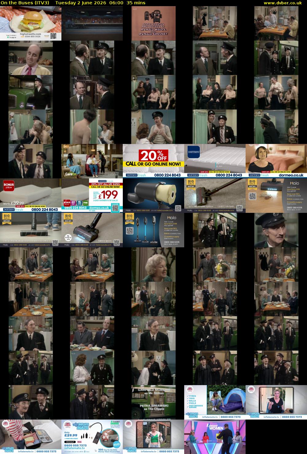 On the Buses (ITV3) Tuesday 2 June 2026 06:00 - 06:35
