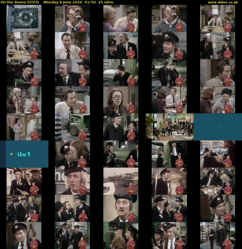 On the Buses (ITV3) Monday 8 June 2026 01:50 - 02:15