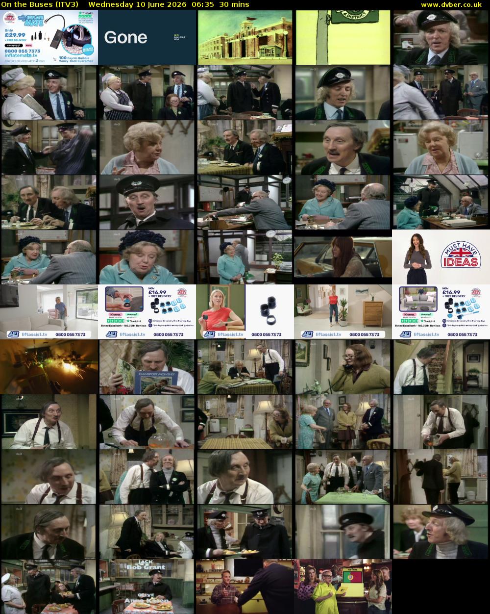 On the Buses (ITV3) Wednesday 10 June 2026 06:35 - 07:05