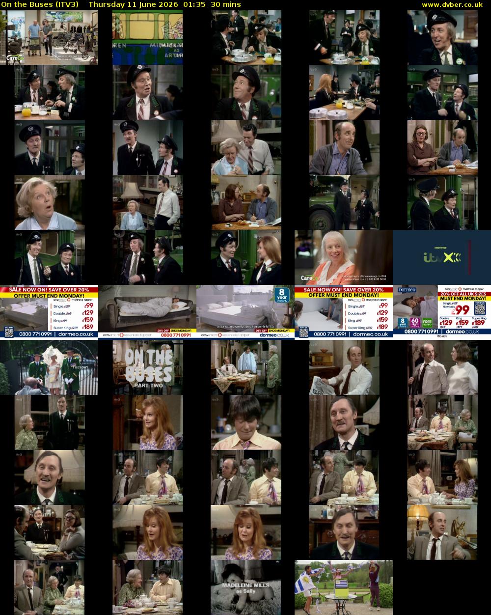 On the Buses (ITV3) Thursday 11 June 2026 01:35 - 02:05