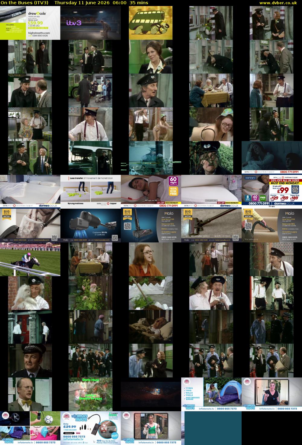 On the Buses (ITV3) Thursday 11 June 2026 06:00 - 06:35