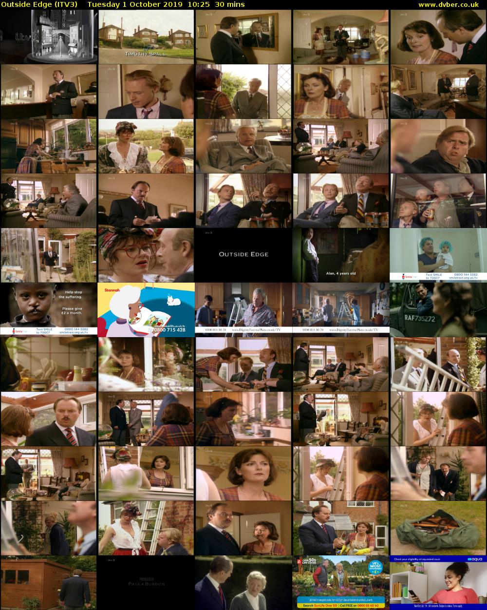 Outside Edge (ITV3) Tuesday 1 October 2019 10:25 - 10:55