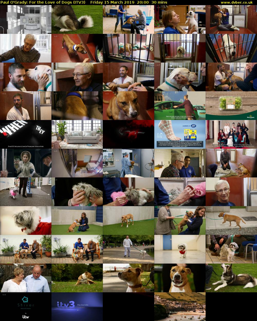 Paul O'Grady: For the Love of Dogs (ITV3) Friday 15 March 2019 20:00 - 20:30
