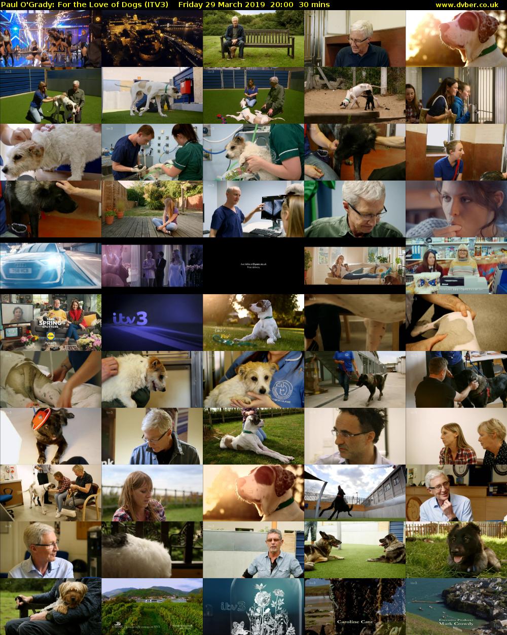 Paul O'Grady: For the Love of Dogs (ITV3) Friday 29 March 2019 20:00 - 20:30