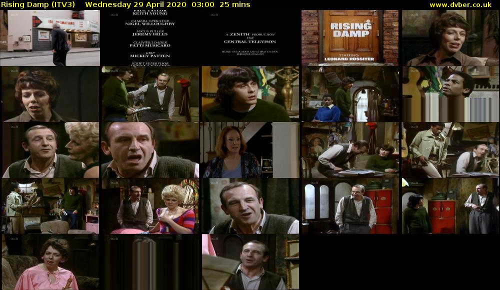 Rising Damp (ITV3) Wednesday 29 April 2020 03:00 - 03:25