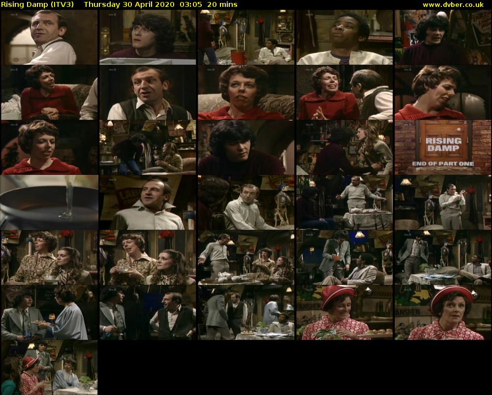 Rising Damp (ITV3) Thursday 30 April 2020 03:05 - 03:25
