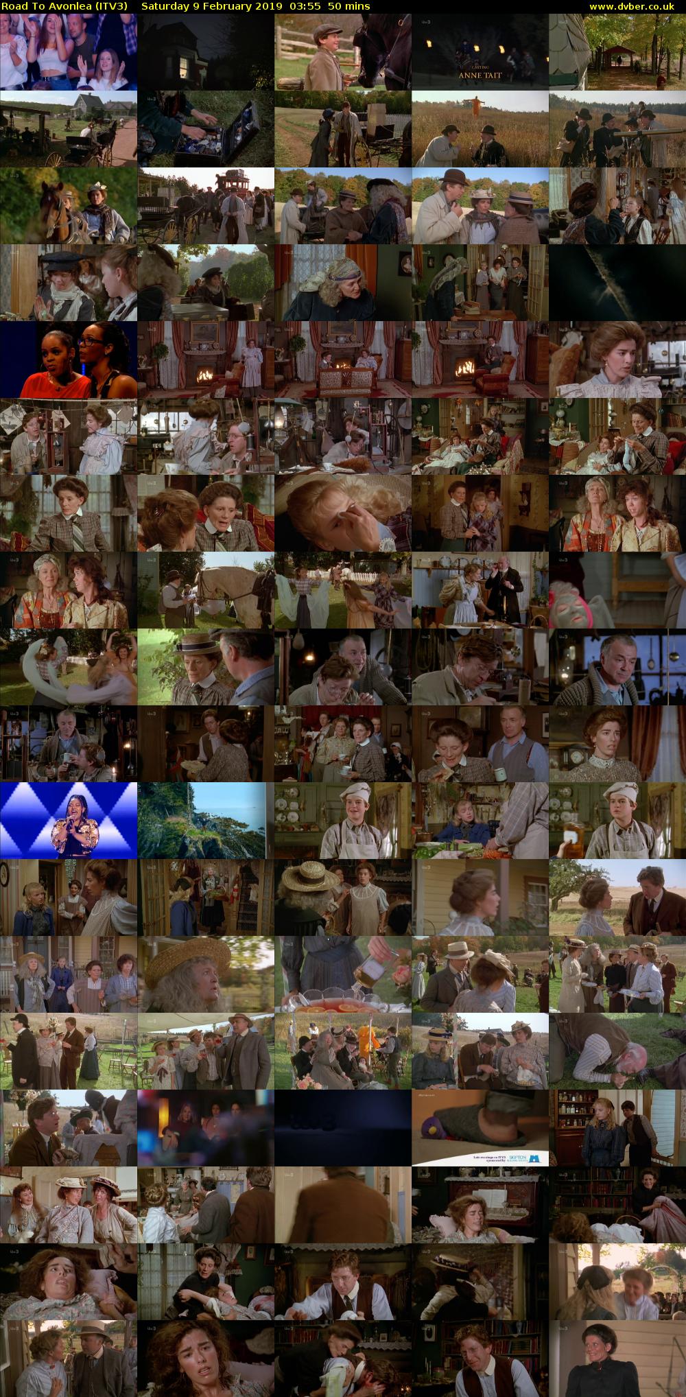 Road To Avonlea (ITV3) Saturday 9 February 2019 03:55 - 04:45