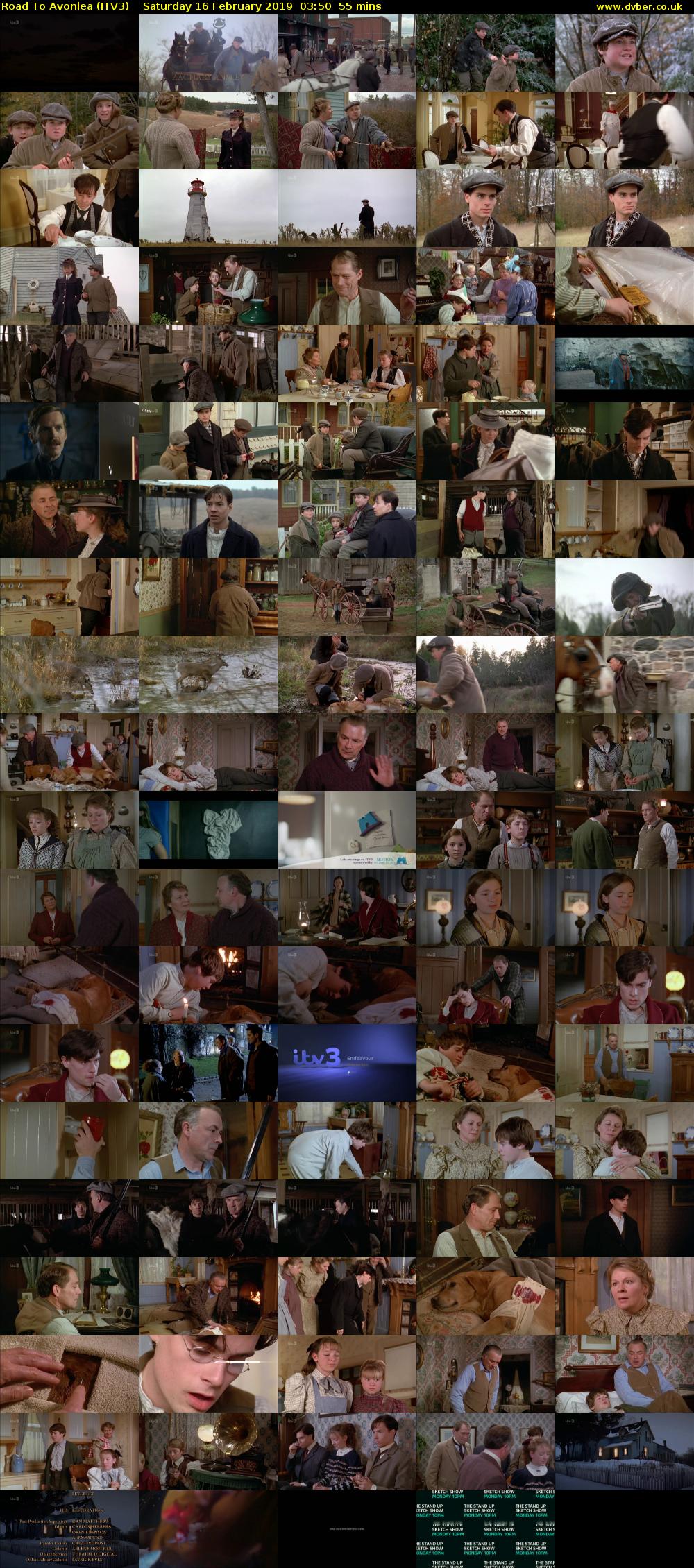 Road To Avonlea (ITV3) Saturday 16 February 2019 03:50 - 04:45