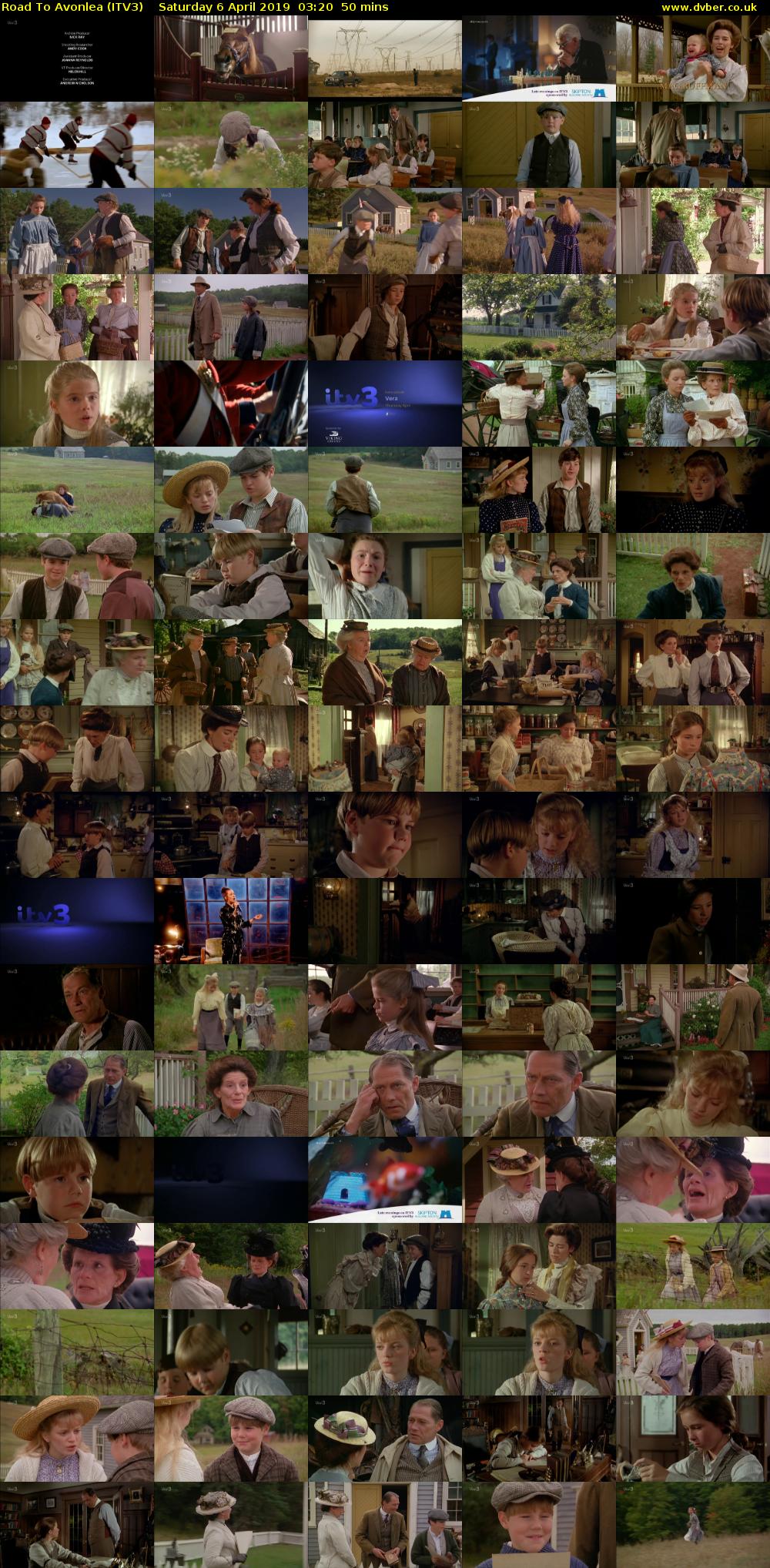 Road To Avonlea (ITV3) Saturday 6 April 2019 03:20 - 04:10