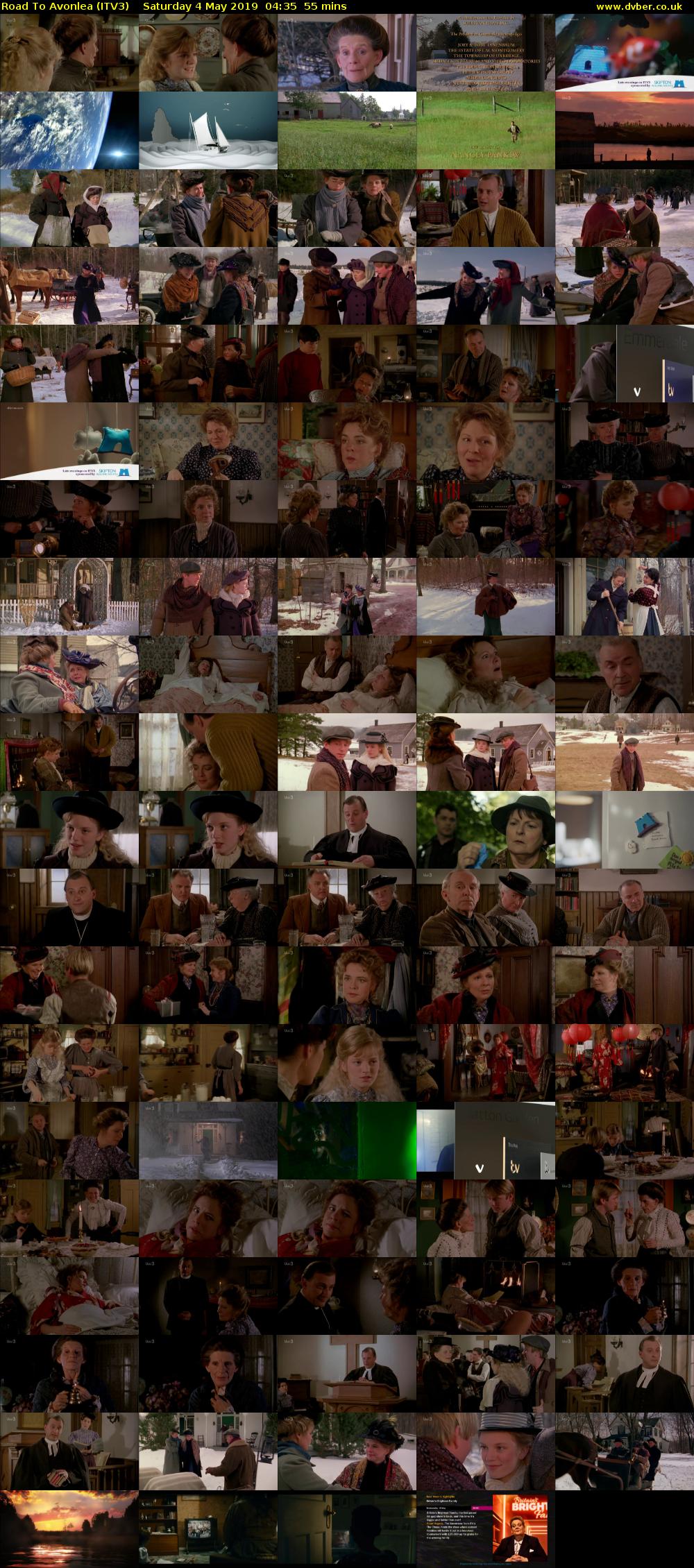 Road To Avonlea (ITV3) Saturday 4 May 2019 04:35 - 05:30