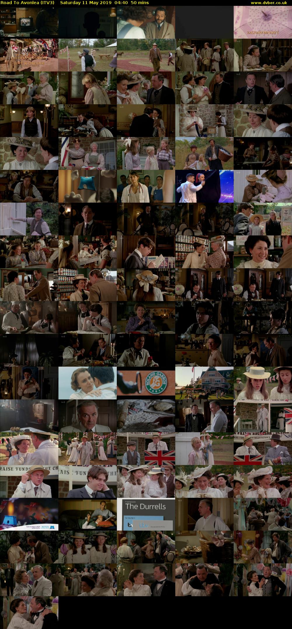 Road To Avonlea (ITV3) Saturday 11 May 2019 04:40 - 05:30