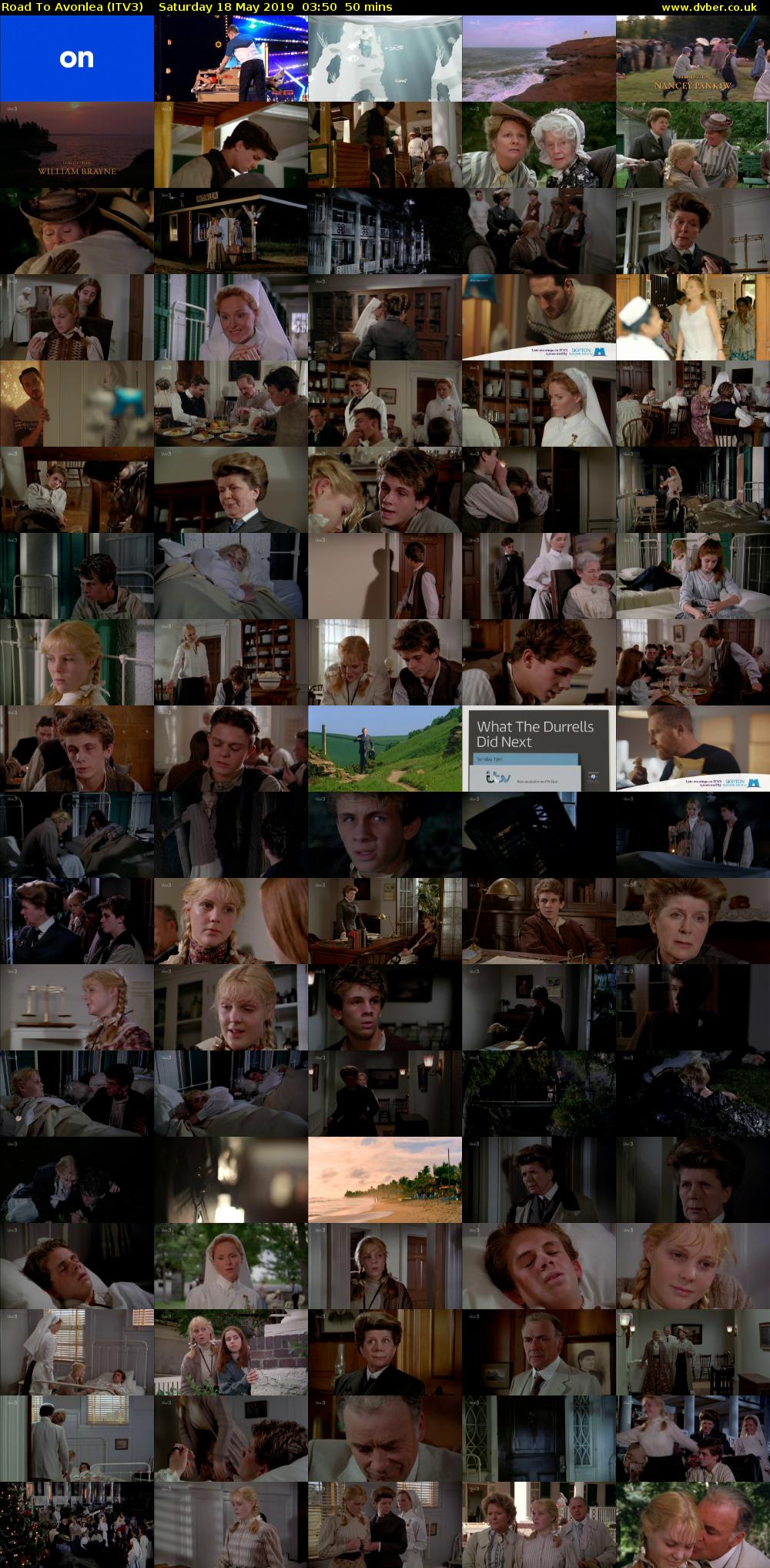 Road To Avonlea (ITV3) Saturday 18 May 2019 03:50 - 04:40