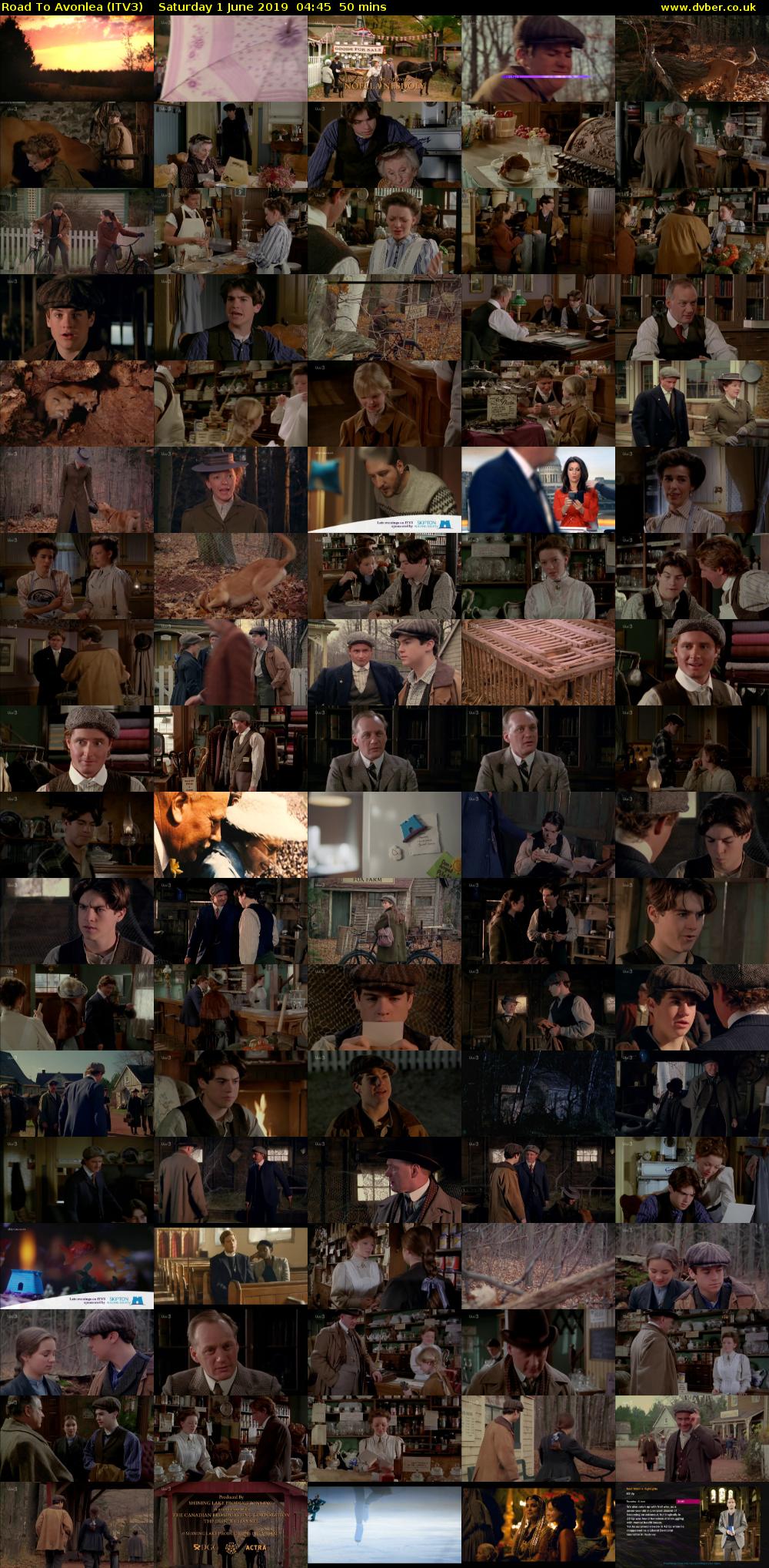 Road To Avonlea (ITV3) Saturday 1 June 2019 04:45 - 05:35