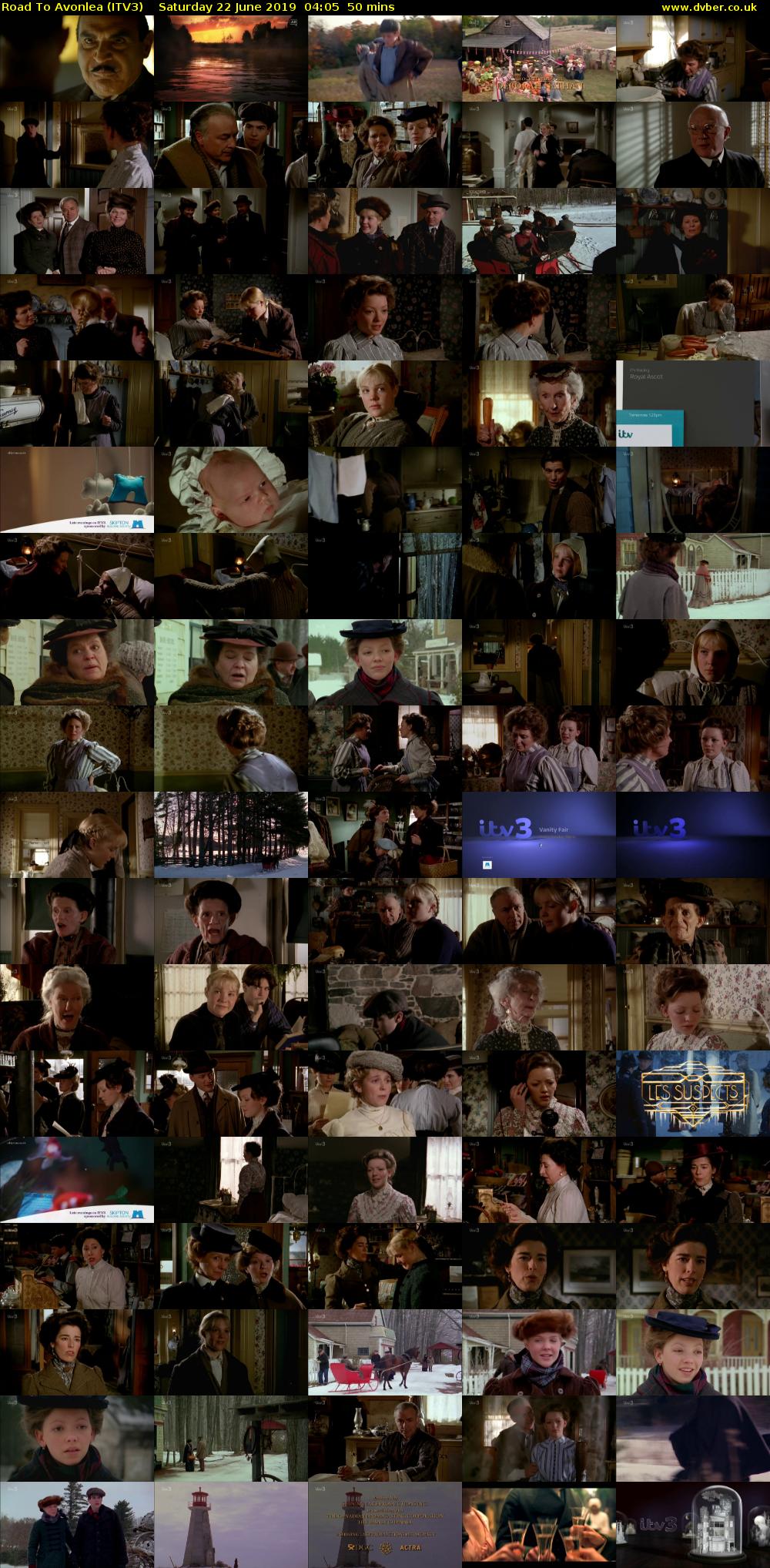 Road To Avonlea (ITV3) Saturday 22 June 2019 04:05 - 04:55