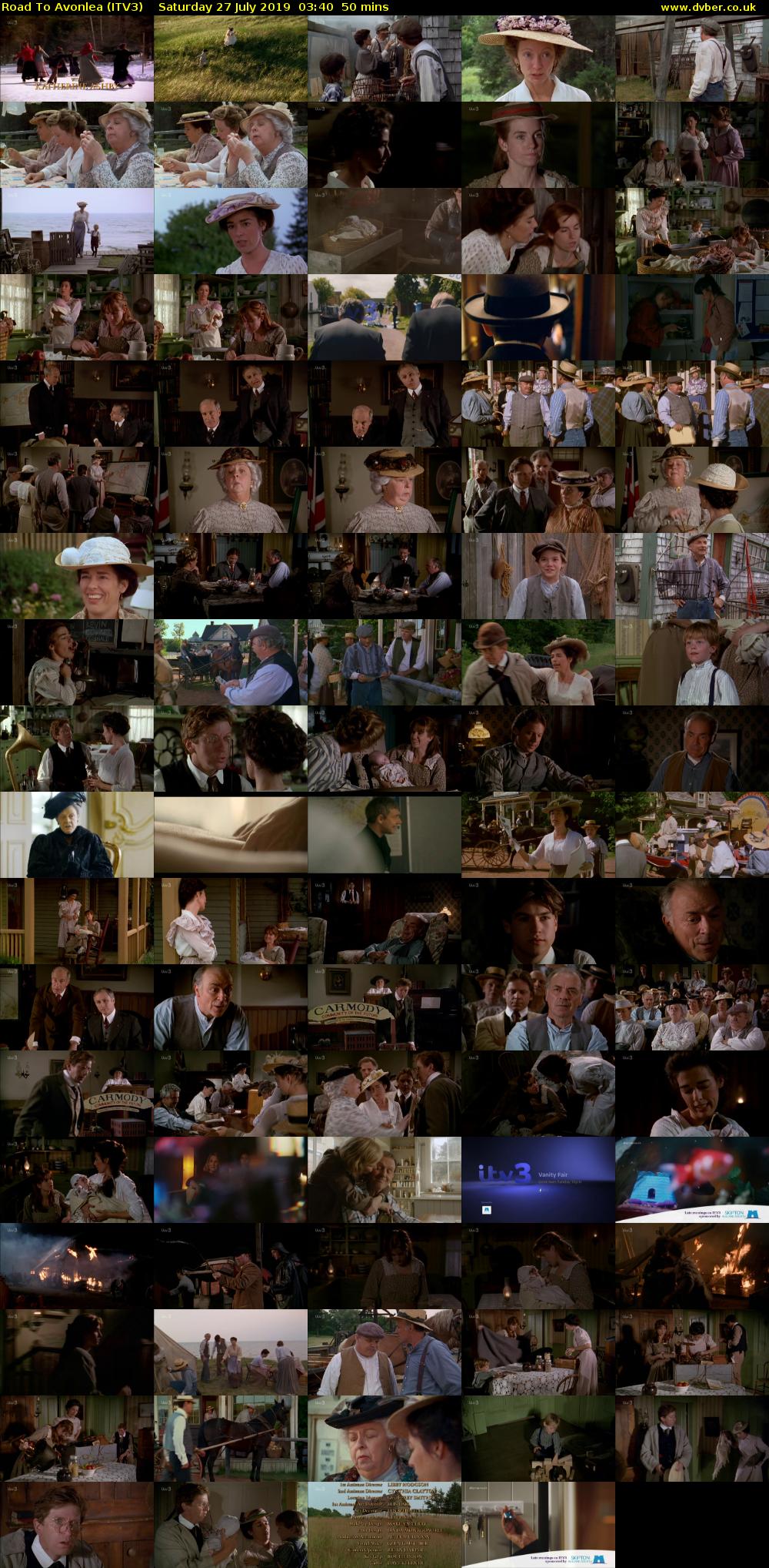 Road To Avonlea (ITV3) Saturday 27 July 2019 03:40 - 04:30