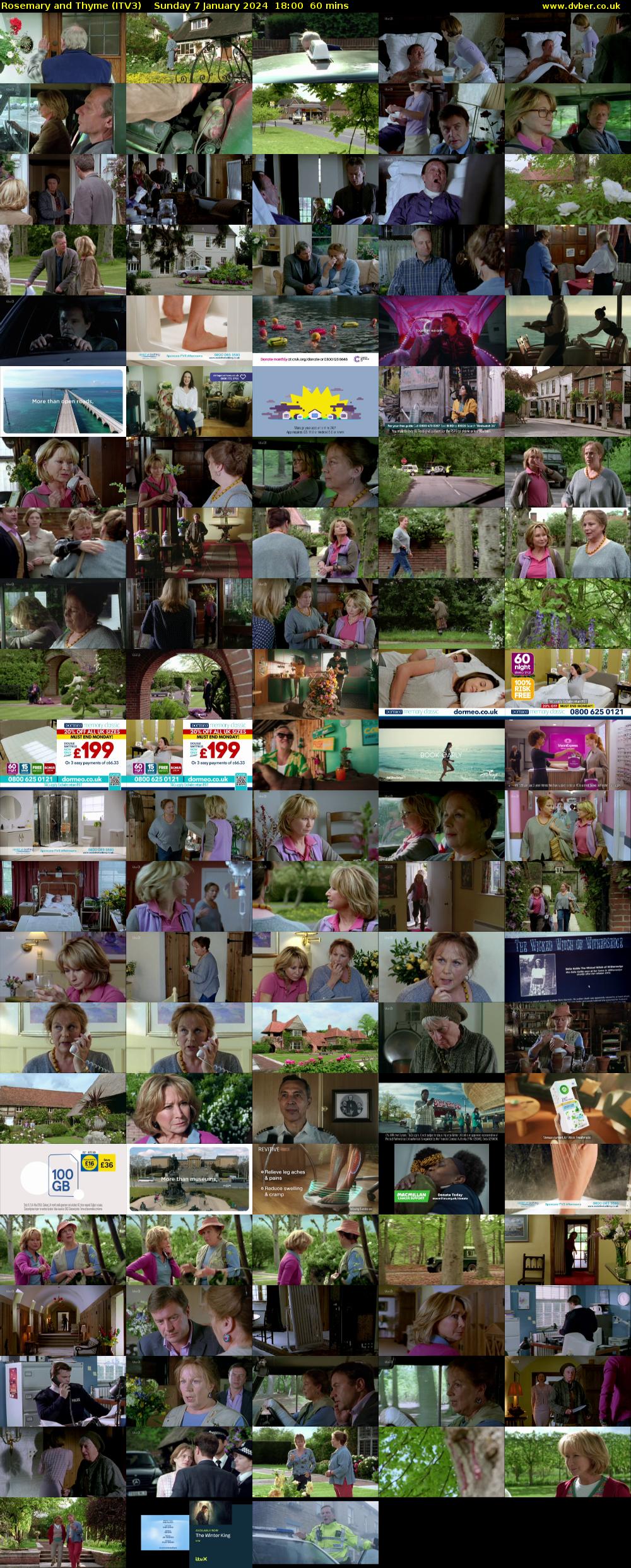 Rosemary and Thyme (ITV3) Sunday 7 January 2024 18:00 - 19:00