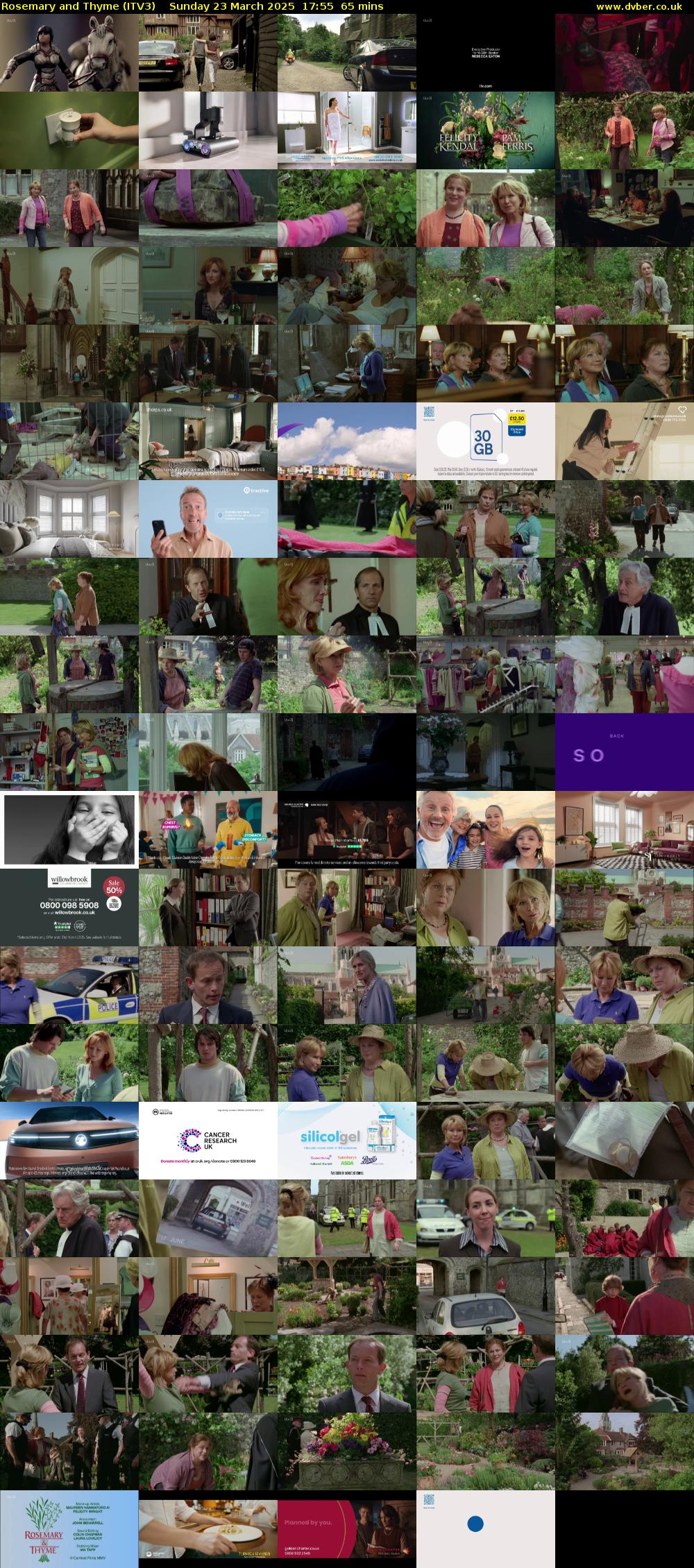 Rosemary and Thyme (ITV3) Sunday 23 March 2025 17:55 - 19:00