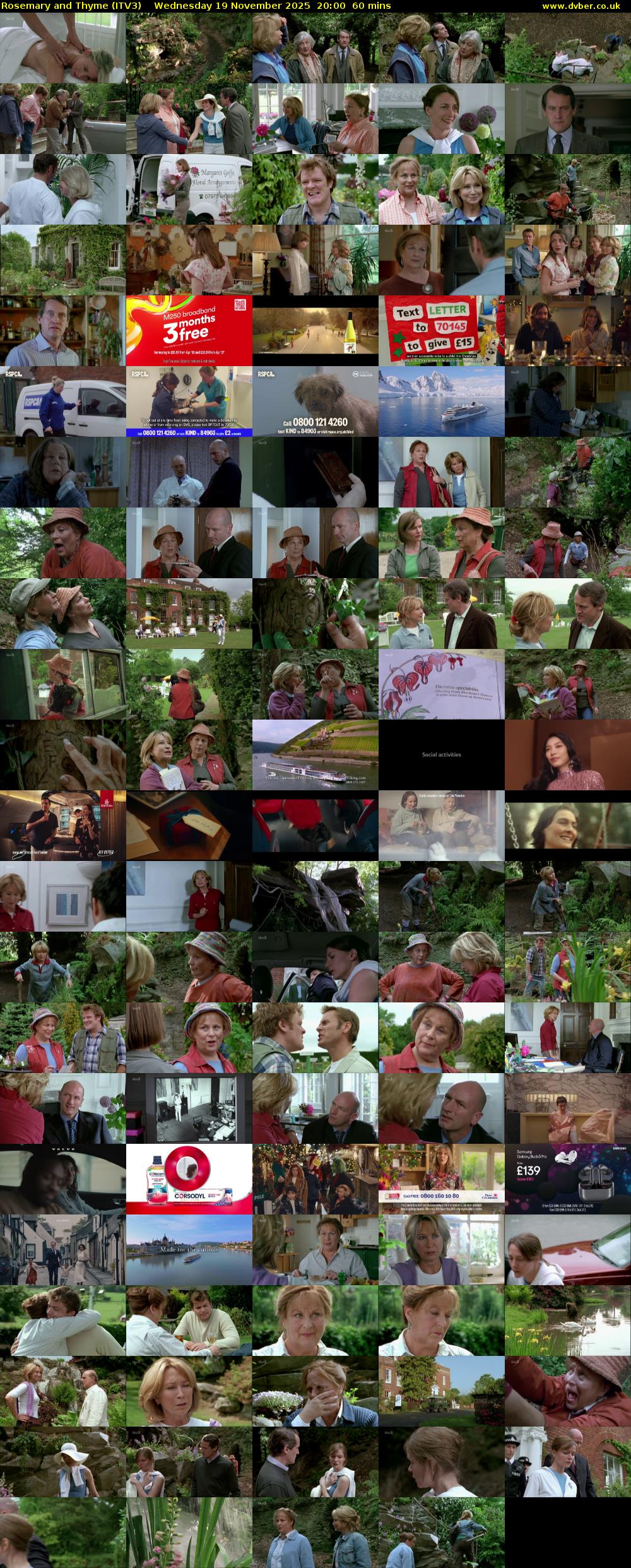 Rosemary and Thyme (ITV3) Wednesday 19 November 2025 20:00 - 21:00