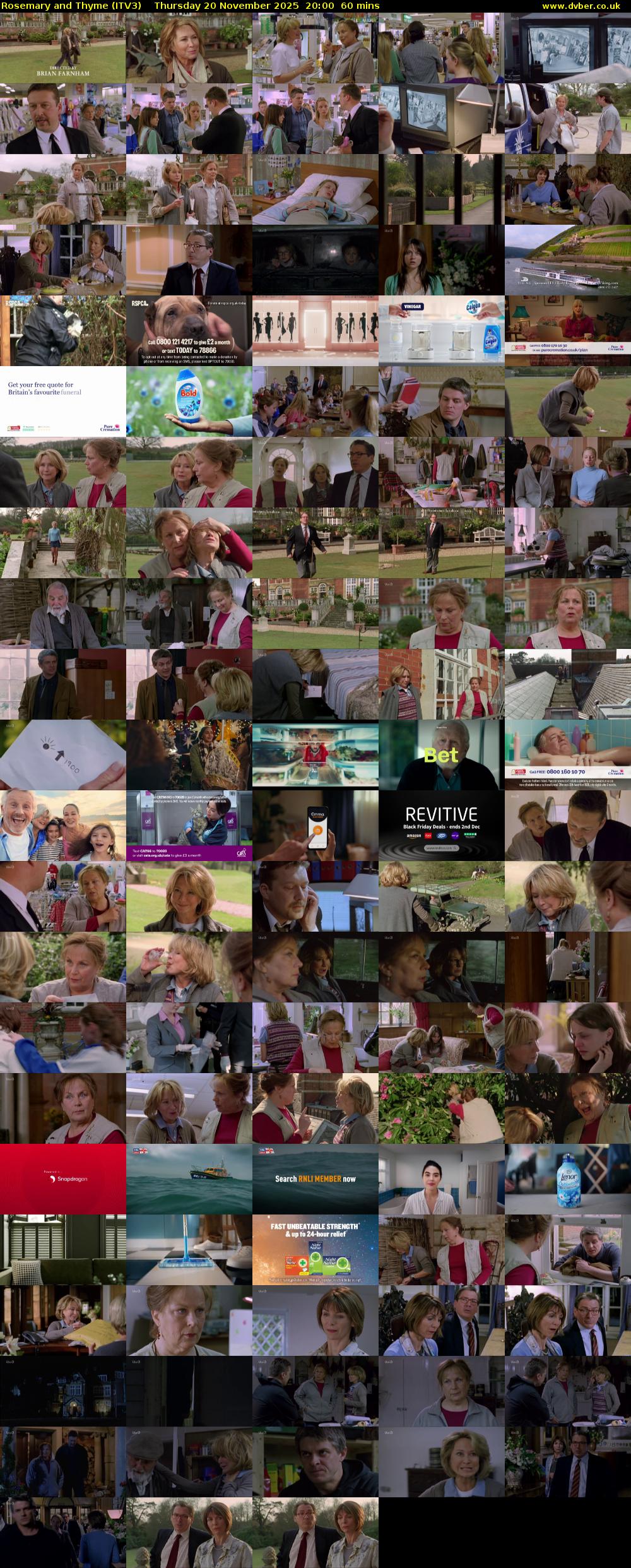 Rosemary and Thyme (ITV3) Thursday 20 November 2025 20:00 - 21:00