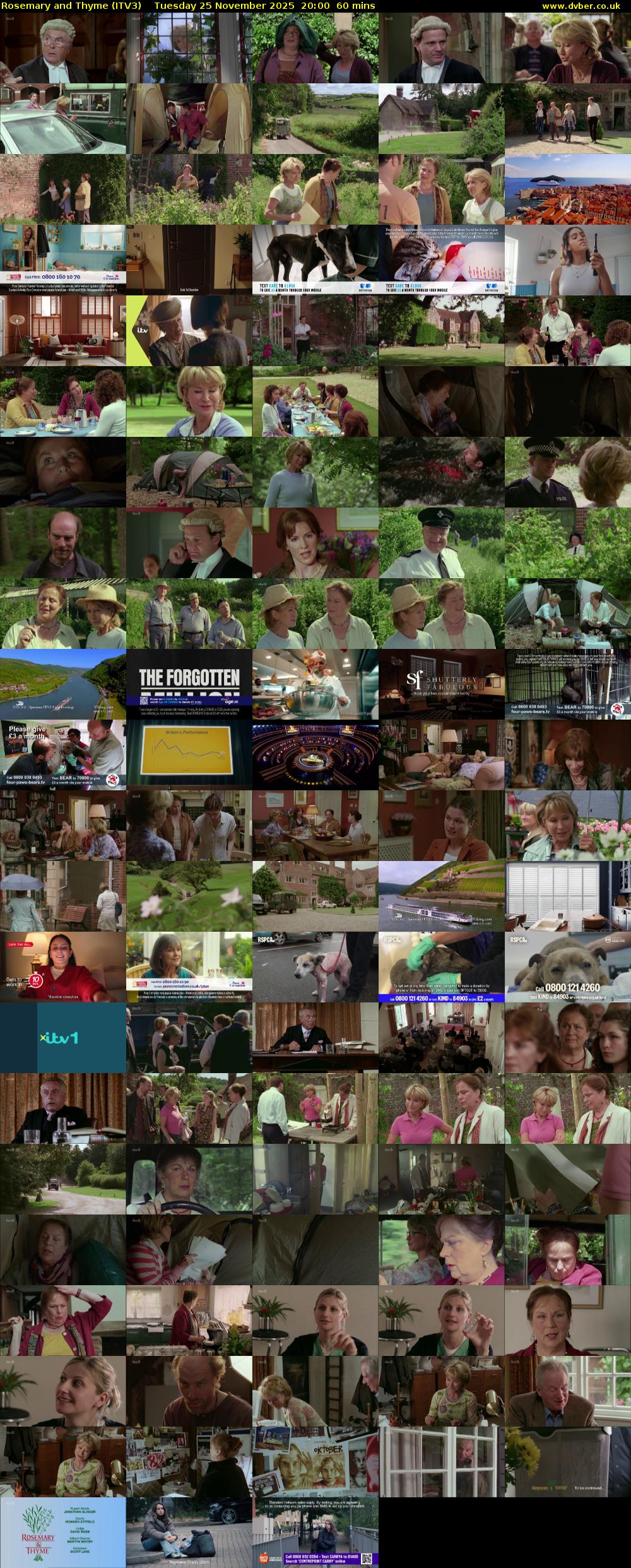 Rosemary and Thyme (ITV3) Tuesday 25 November 2025 20:00 - 21:00