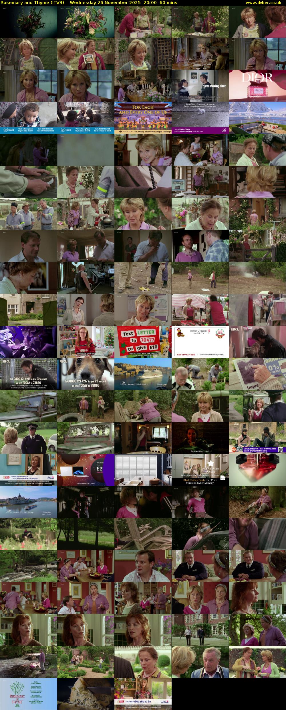 Rosemary and Thyme (ITV3) Wednesday 26 November 2025 20:00 - 21:00
