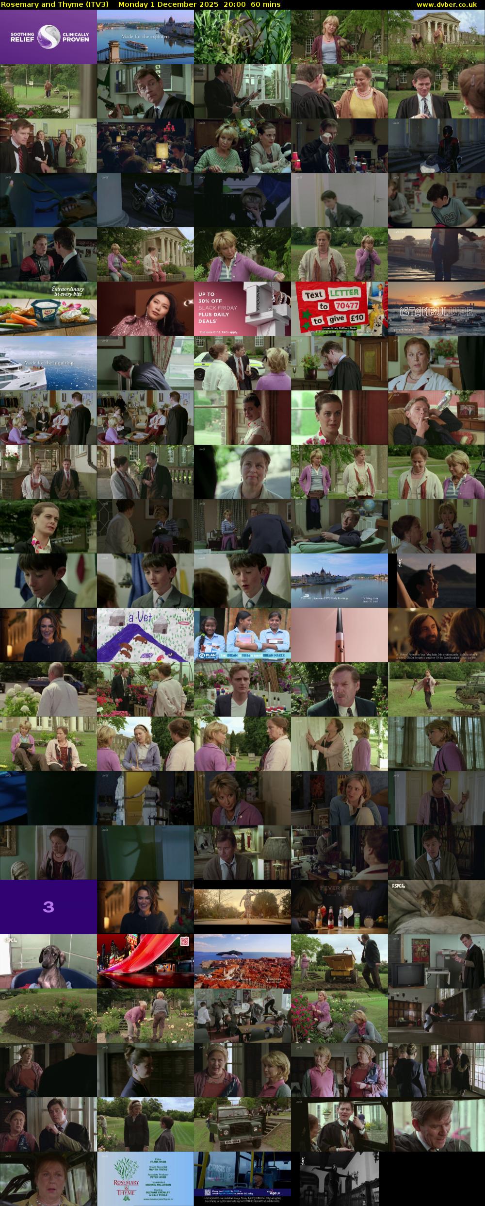 Rosemary and Thyme (ITV3) Monday 1 December 2025 20:00 - 21:00