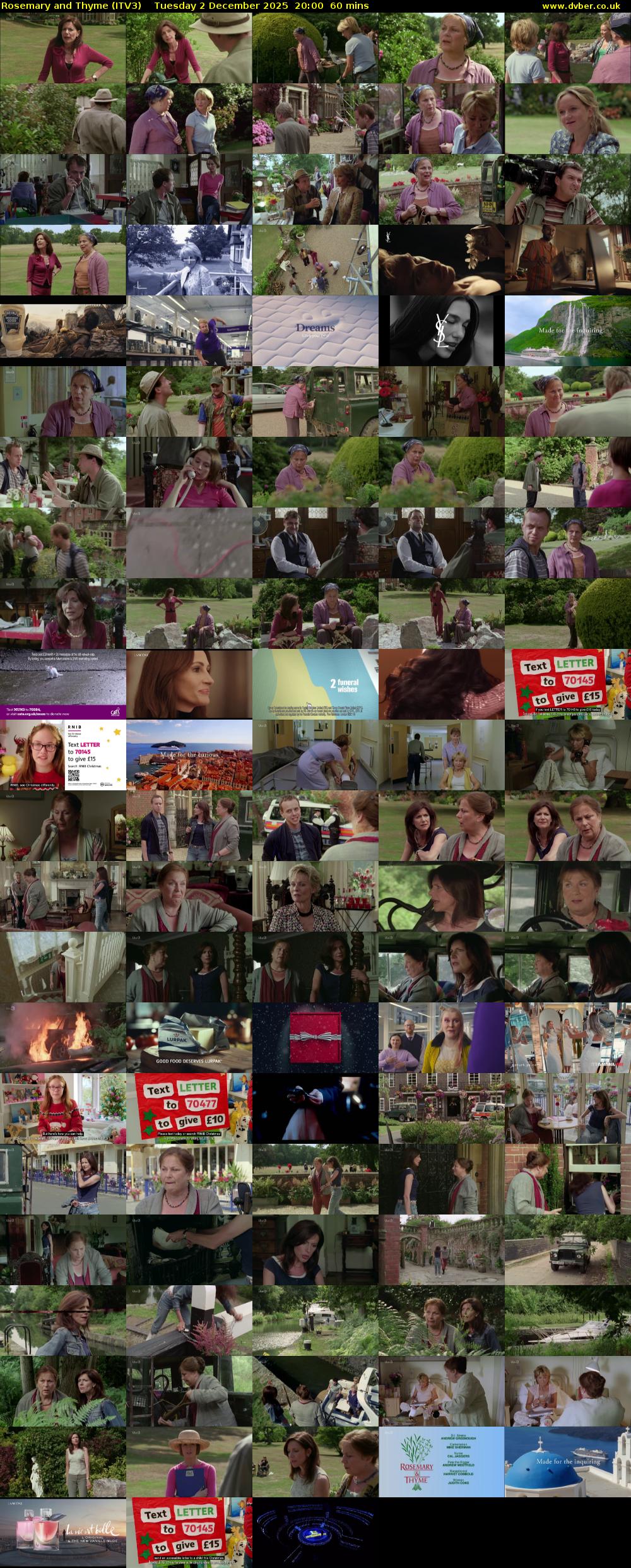 Rosemary and Thyme (ITV3) Tuesday 2 December 2025 20:00 - 21:00