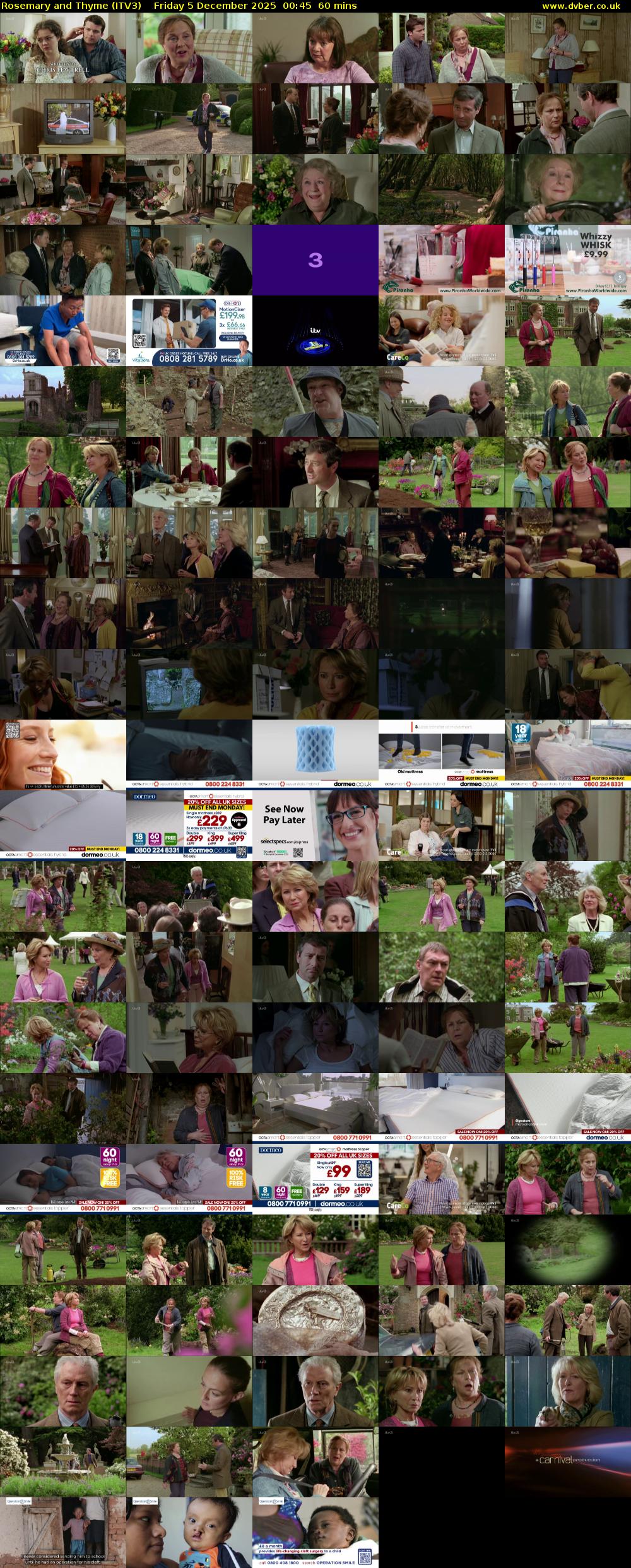 Rosemary and Thyme (ITV3) Friday 5 December 2025 00:45 - 01:45