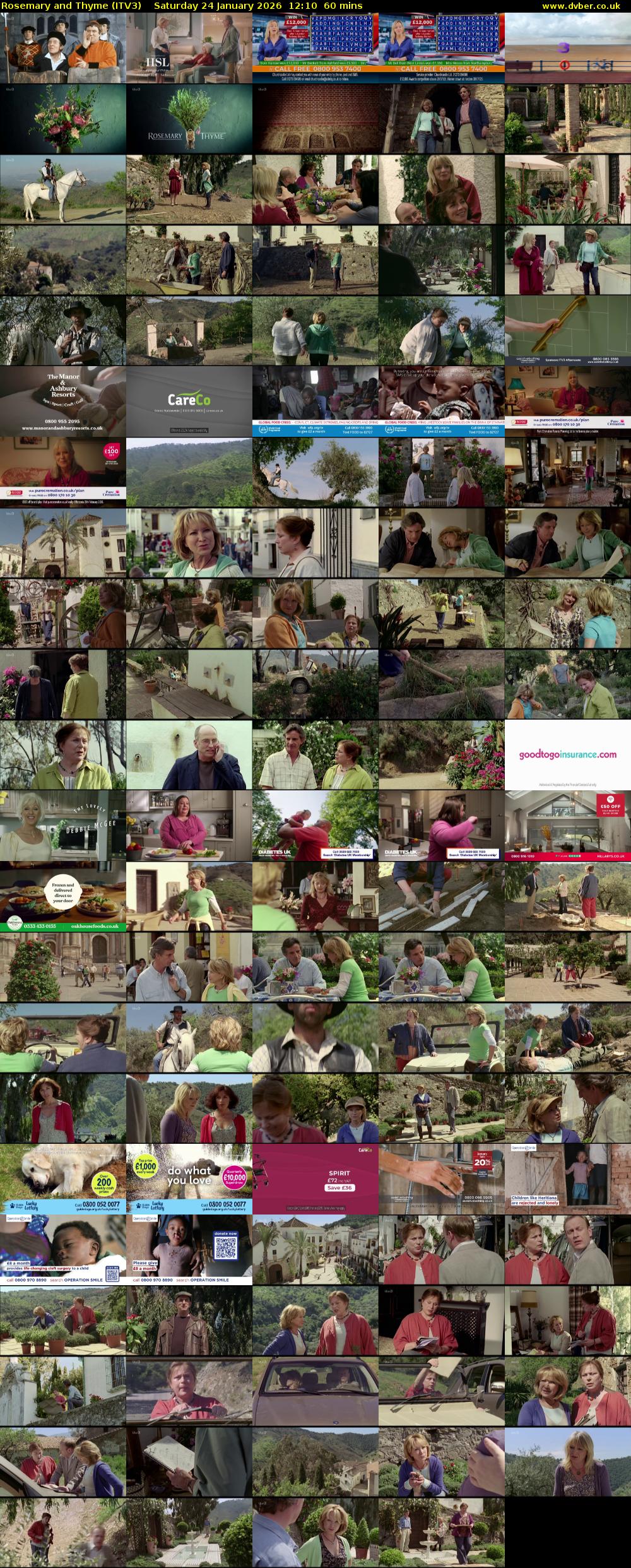 Rosemary and Thyme (ITV3) Saturday 24 January 2026 12:10 - 13:10