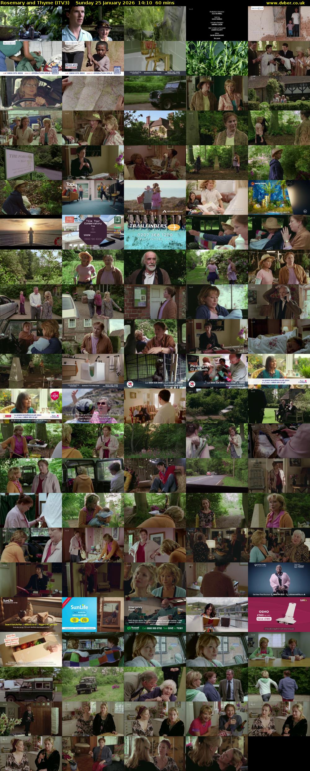 Rosemary and Thyme (ITV3) Sunday 25 January 2026 14:10 - 15:10