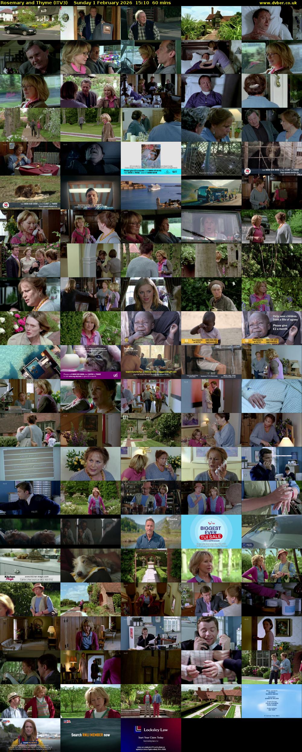 Rosemary and Thyme (ITV3) Sunday 1 February 2026 15:10 - 16:10