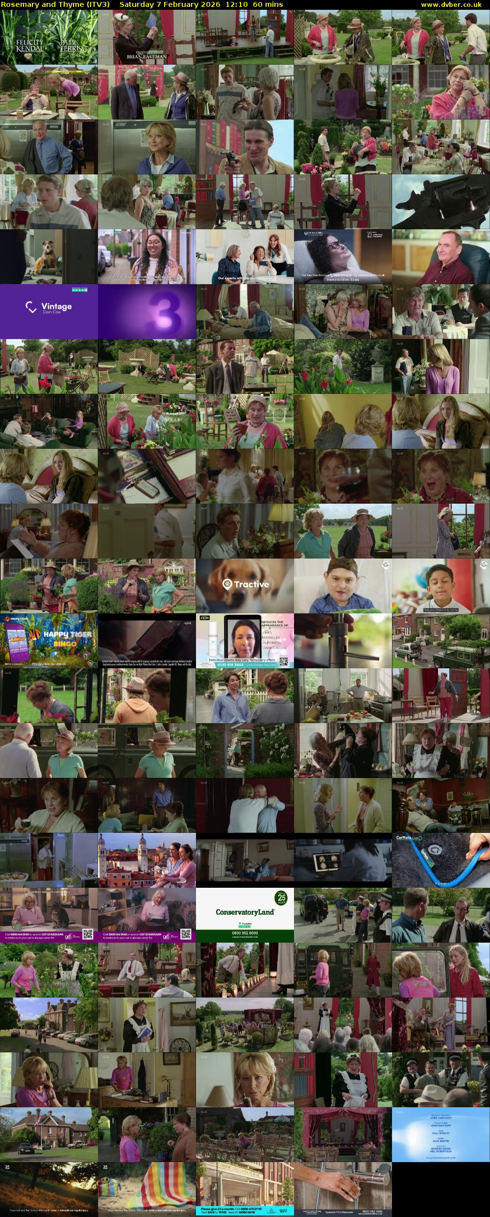 Rosemary and Thyme (ITV3) Saturday 7 February 2026 12:10 - 13:10