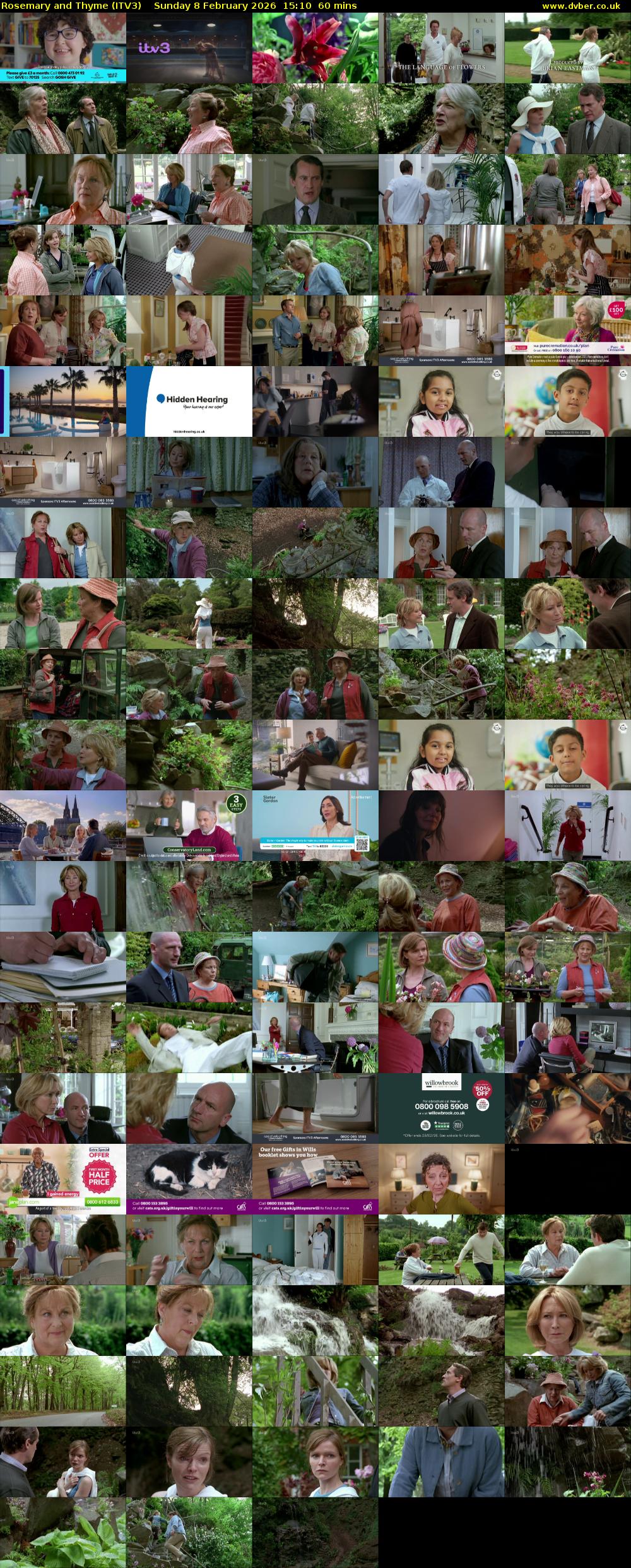 Rosemary and Thyme (ITV3) Sunday 8 February 2026 15:10 - 16:10