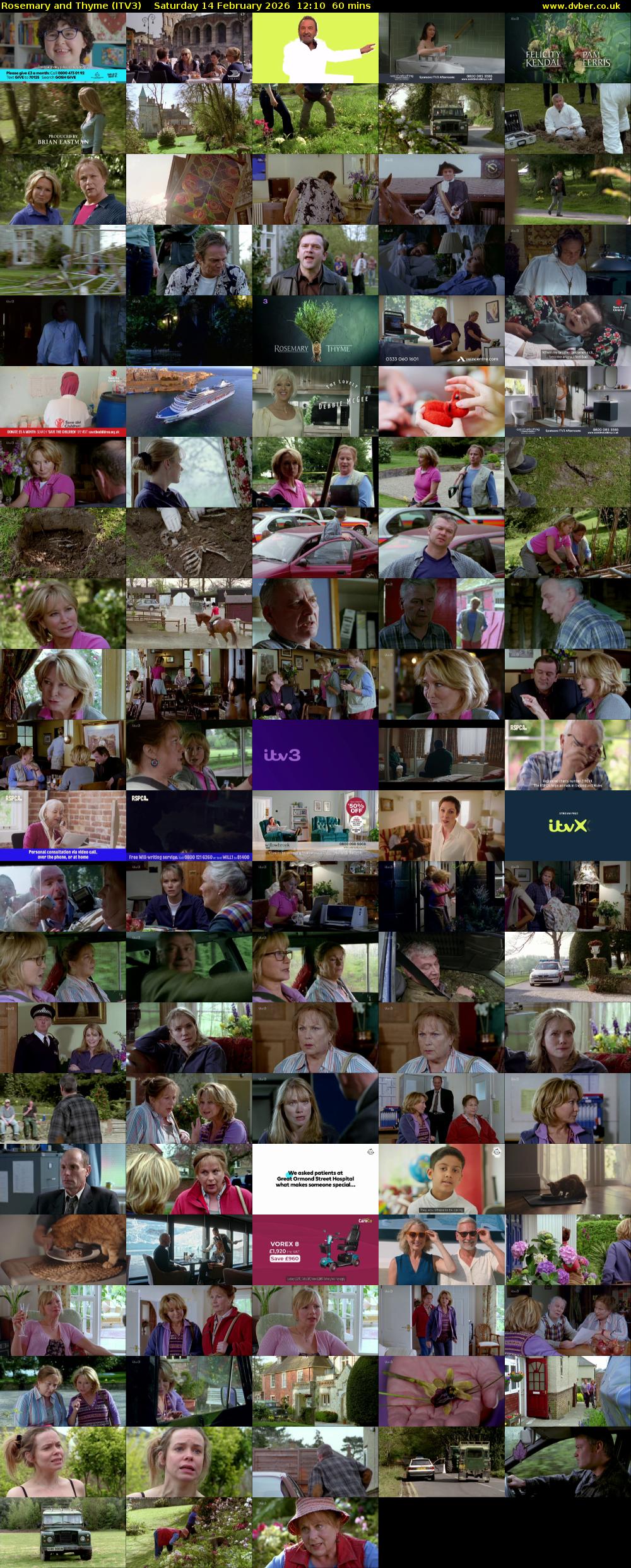 Rosemary and Thyme (ITV3) Saturday 14 February 2026 12:10 - 13:10