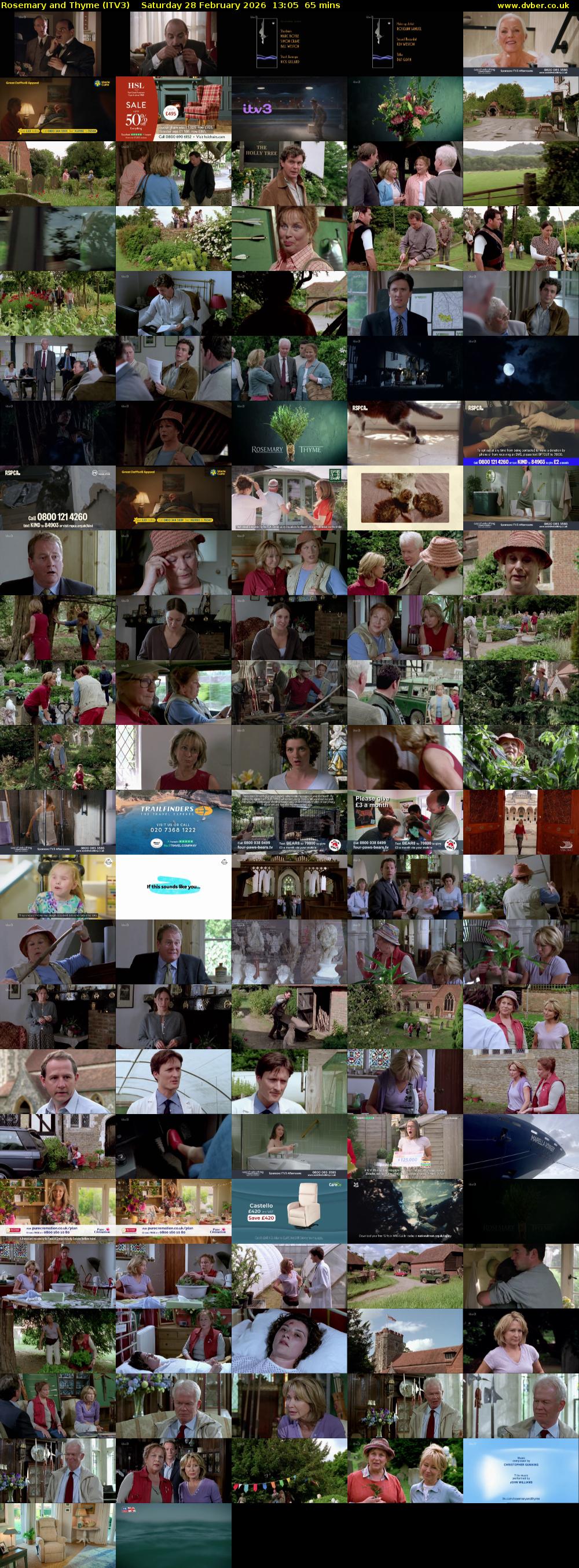 Rosemary and Thyme (ITV3) Saturday 28 February 2026 13:05 - 14:10
