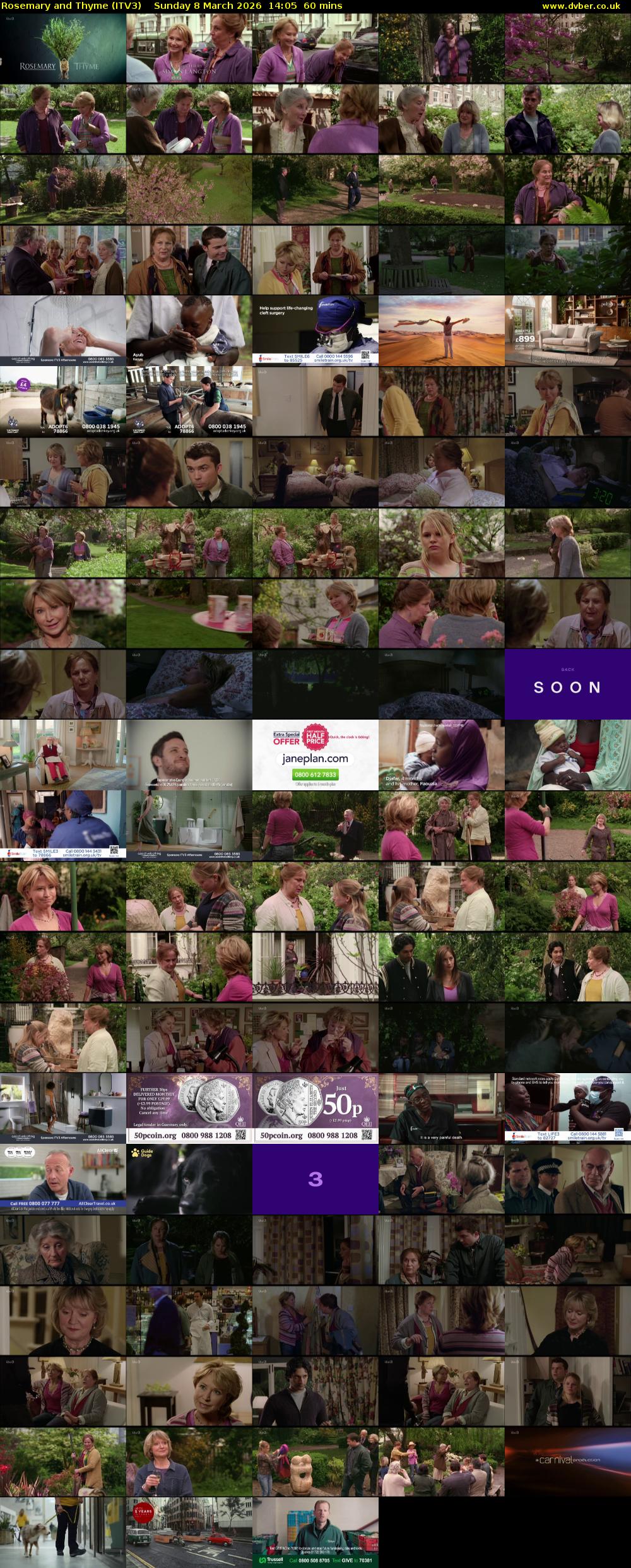 Rosemary and Thyme (ITV3) Sunday 8 March 2026 14:05 - 15:05