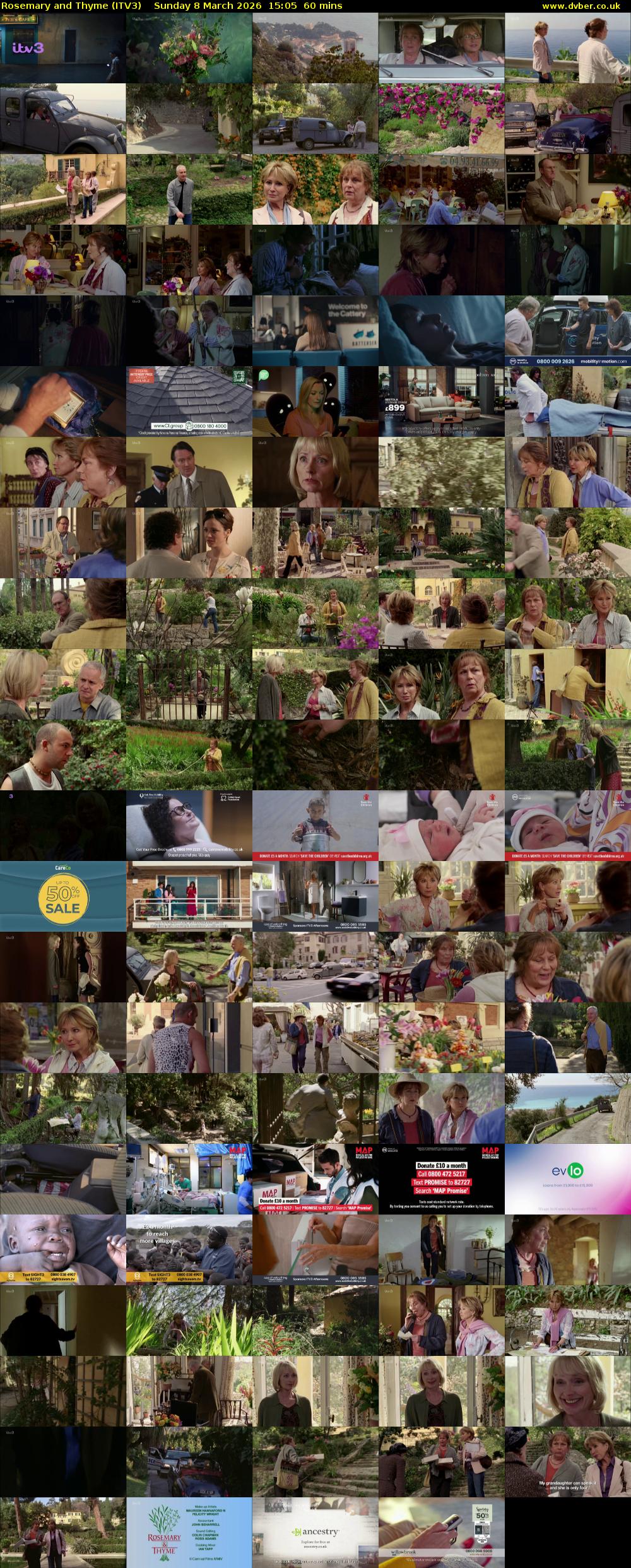 Rosemary and Thyme (ITV3) Sunday 8 March 2026 15:05 - 16:05