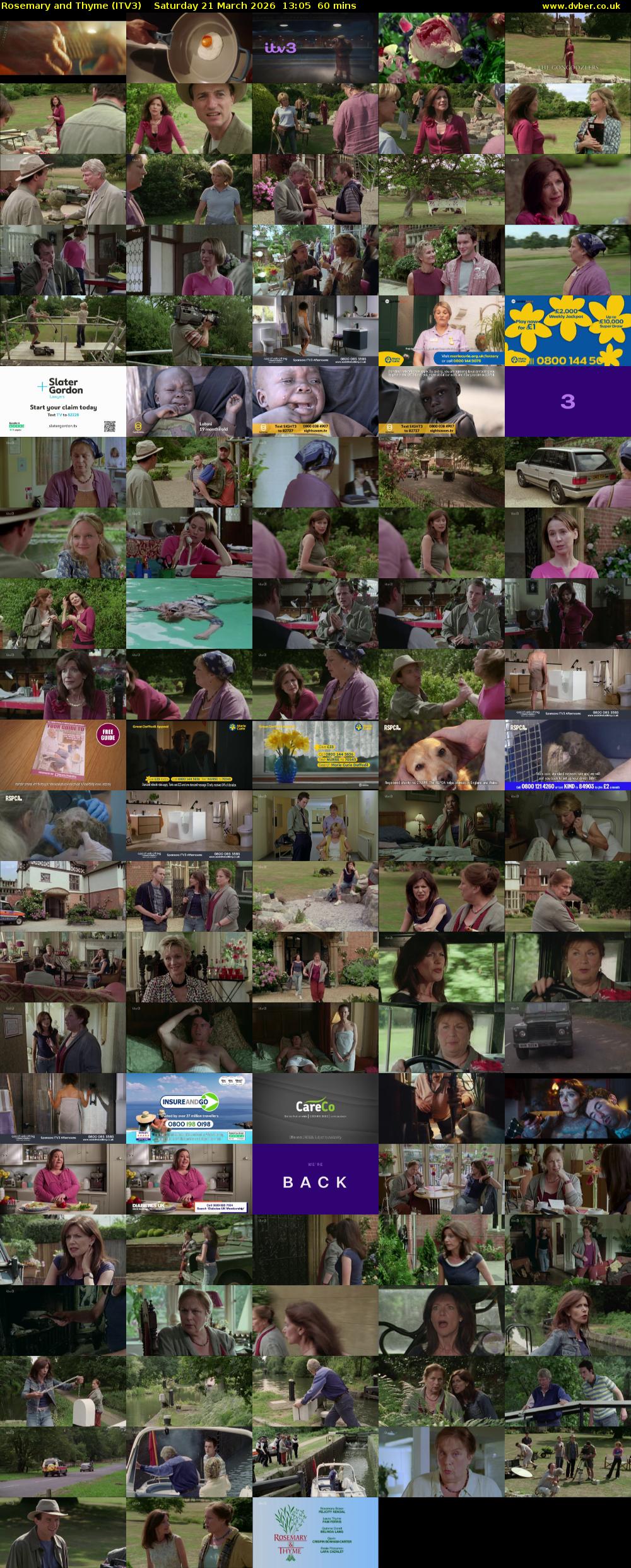 Rosemary and Thyme (ITV3) Saturday 21 March 2026 13:05 - 14:05