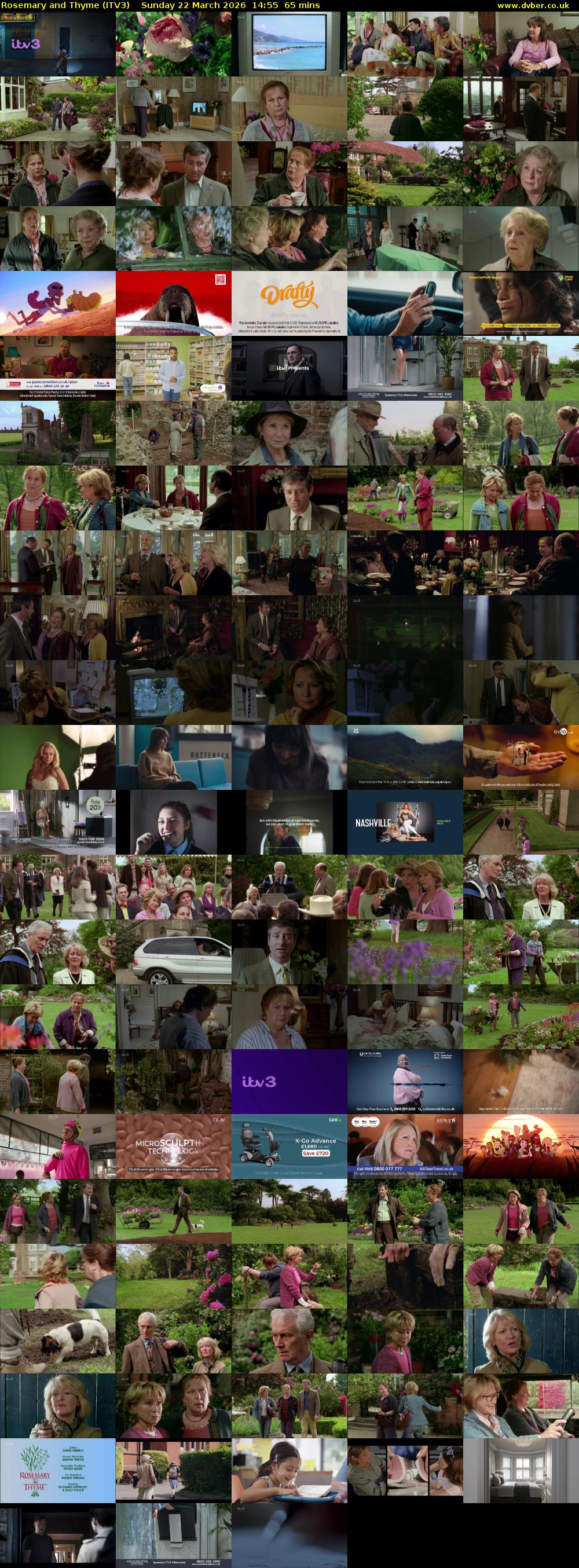 Rosemary and Thyme (ITV3) Sunday 22 March 2026 14:55 - 16:00