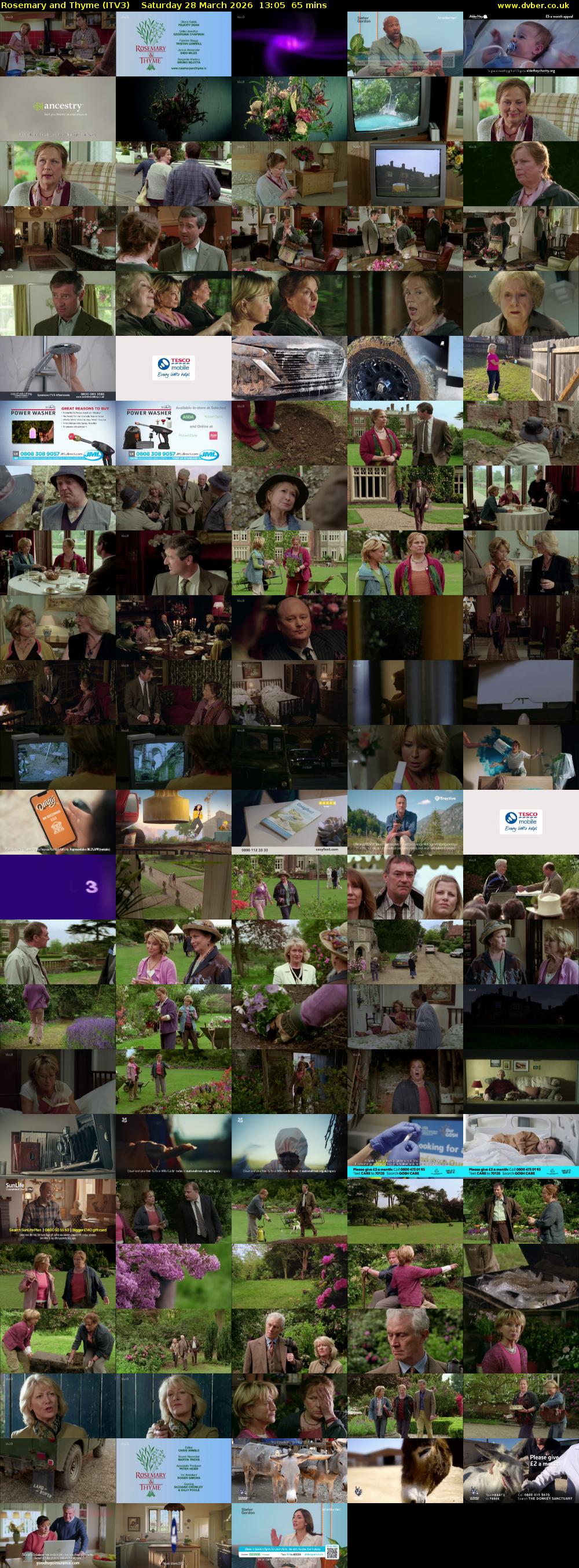 Rosemary and Thyme (ITV3) Saturday 28 March 2026 13:05 - 14:10