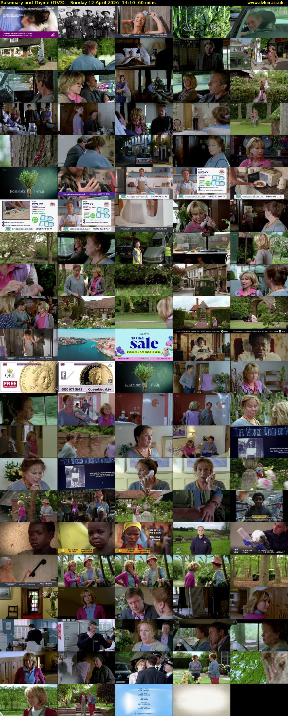 Rosemary and Thyme (ITV3) Sunday 12 April 2026 14:10 - 15:10