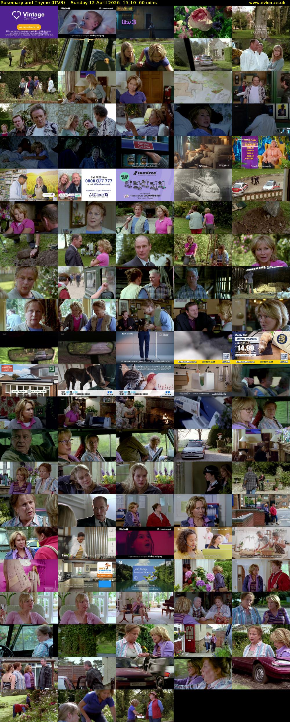 Rosemary and Thyme (ITV3) Sunday 12 April 2026 15:10 - 16:10