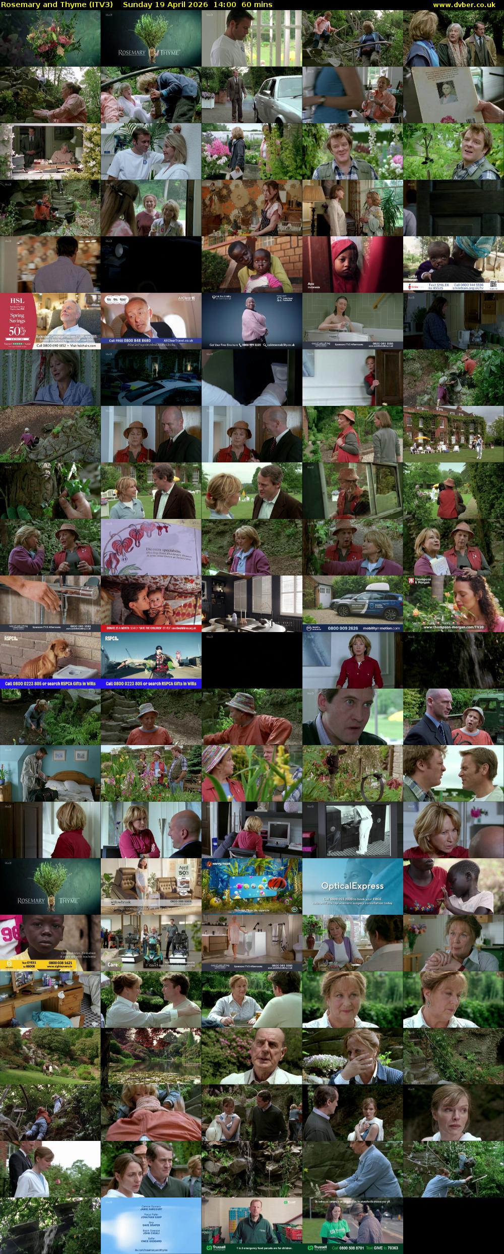 Rosemary and Thyme (ITV3) Sunday 19 April 2026 14:00 - 15:00