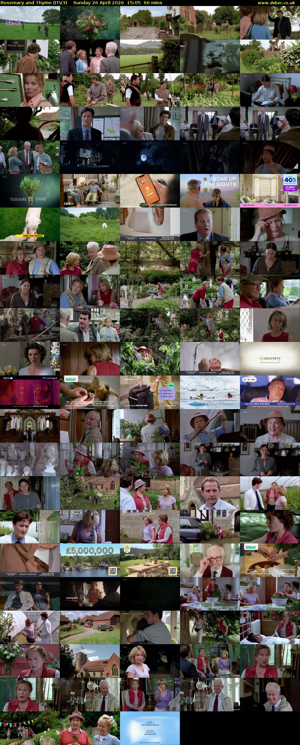 Rosemary and Thyme (ITV3) Sunday 26 April 2026 15:05 - 16:05