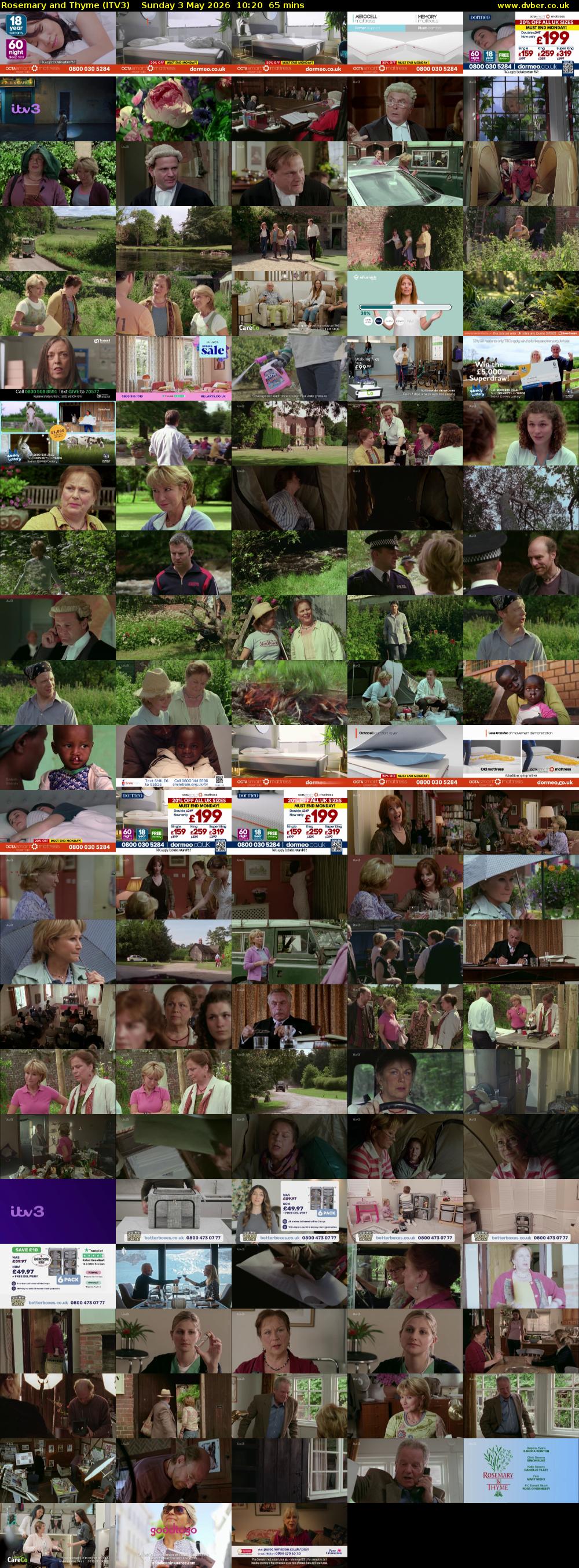 Rosemary and Thyme (ITV3) Sunday 3 May 2026 10:20 - 11:25